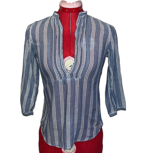 XS60 Hollister 3/4 length striped shirt
